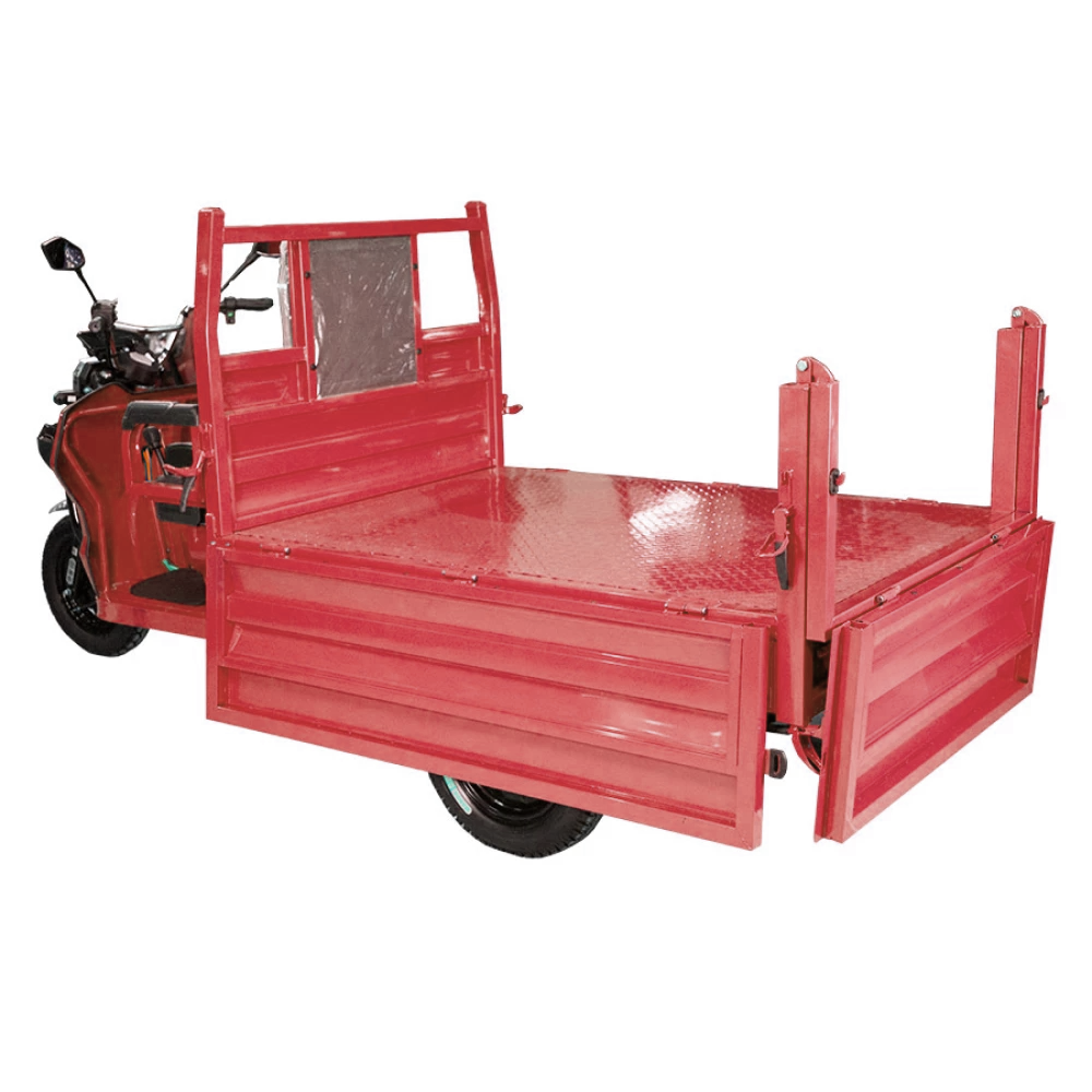 Грузовой электротрицикл Rutrike D5 1700 гидравлика (60V1200W) красный 4
