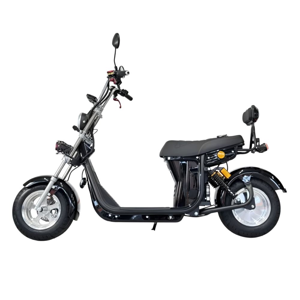 Электроскутер Citycoco GT E30 черный глянец Электроскутер Citycoco GT E30 черный глянец