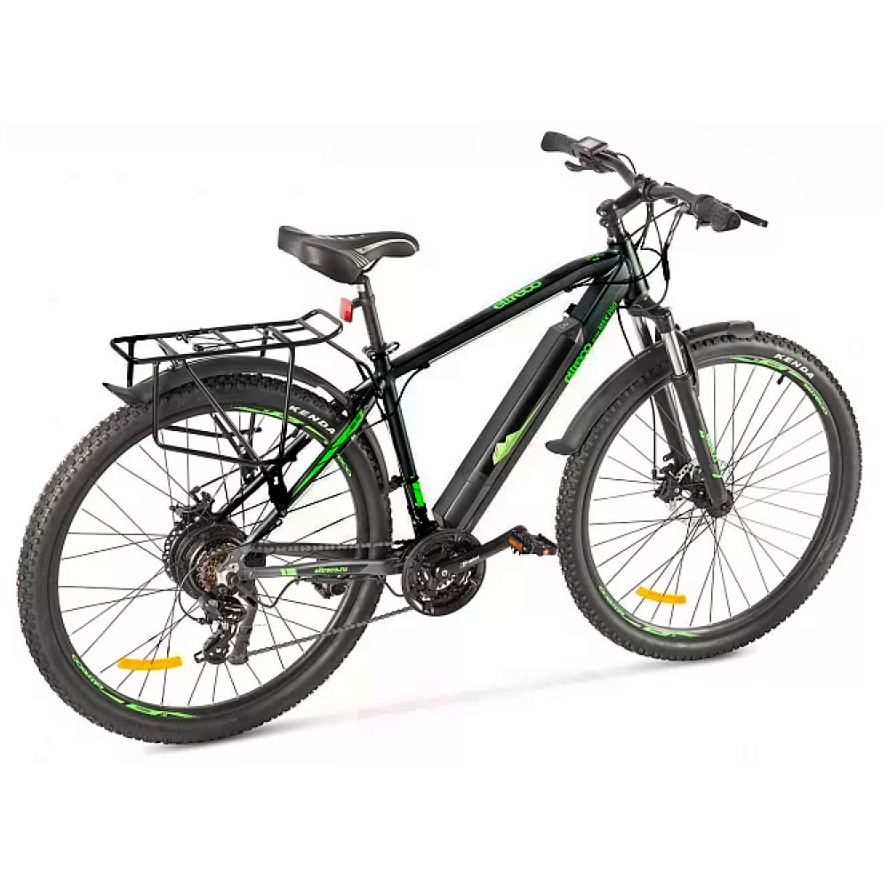 Электровелосипед Eltreco Ultra Max Pro черно-зеленый 2