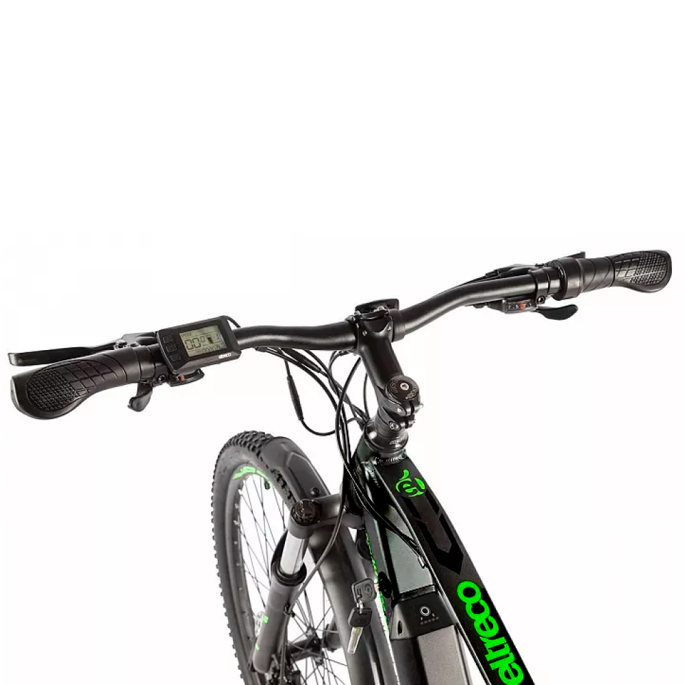Электровелосипед Eltreco Ultra Max Pro черно-зеленый 6