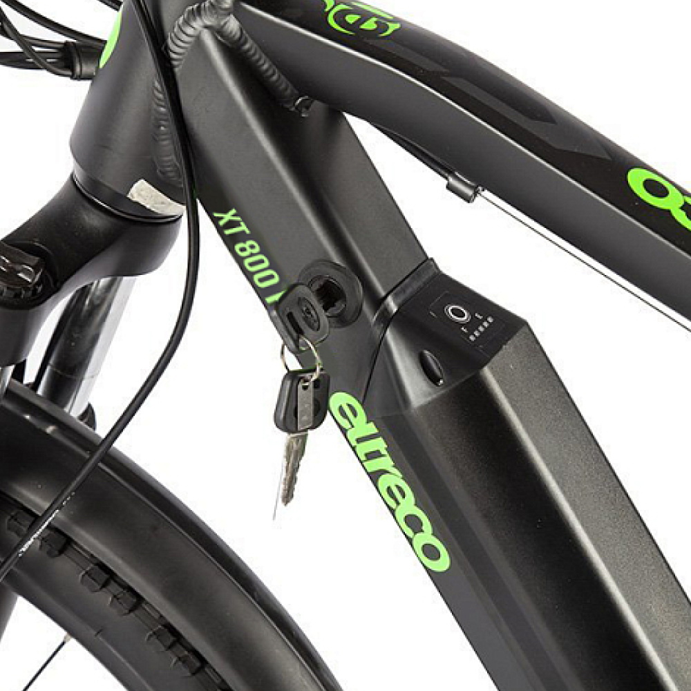 Электровелосипед Eltreco XT 800 Pro (черно-зеленый) 6