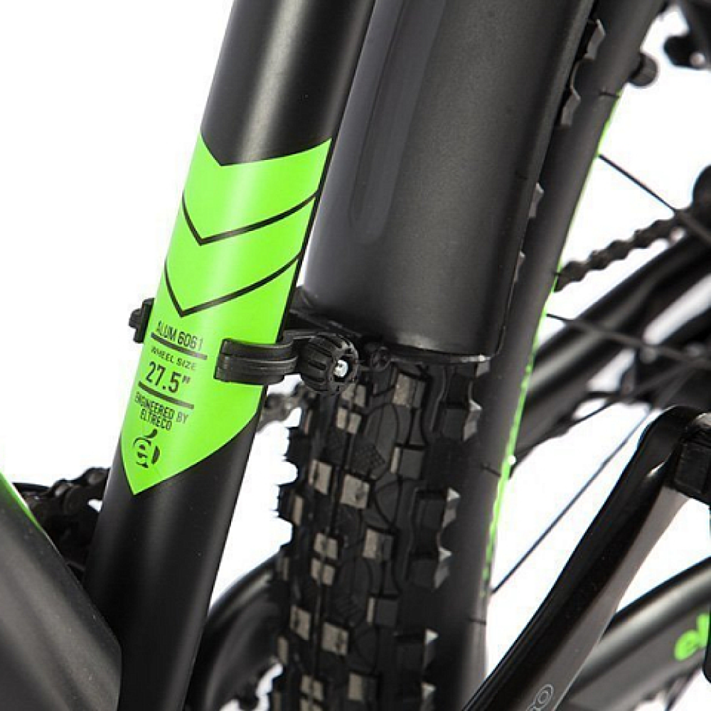 Электровелосипед Eltreco XT 800 Pro (черно-зеленый) 9