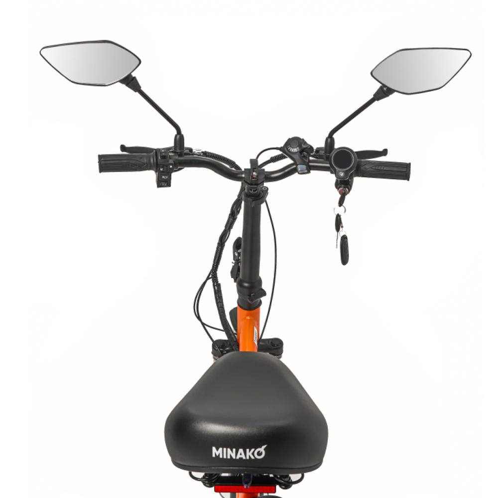 Электровелосипед Minako F7 оранжевый 1