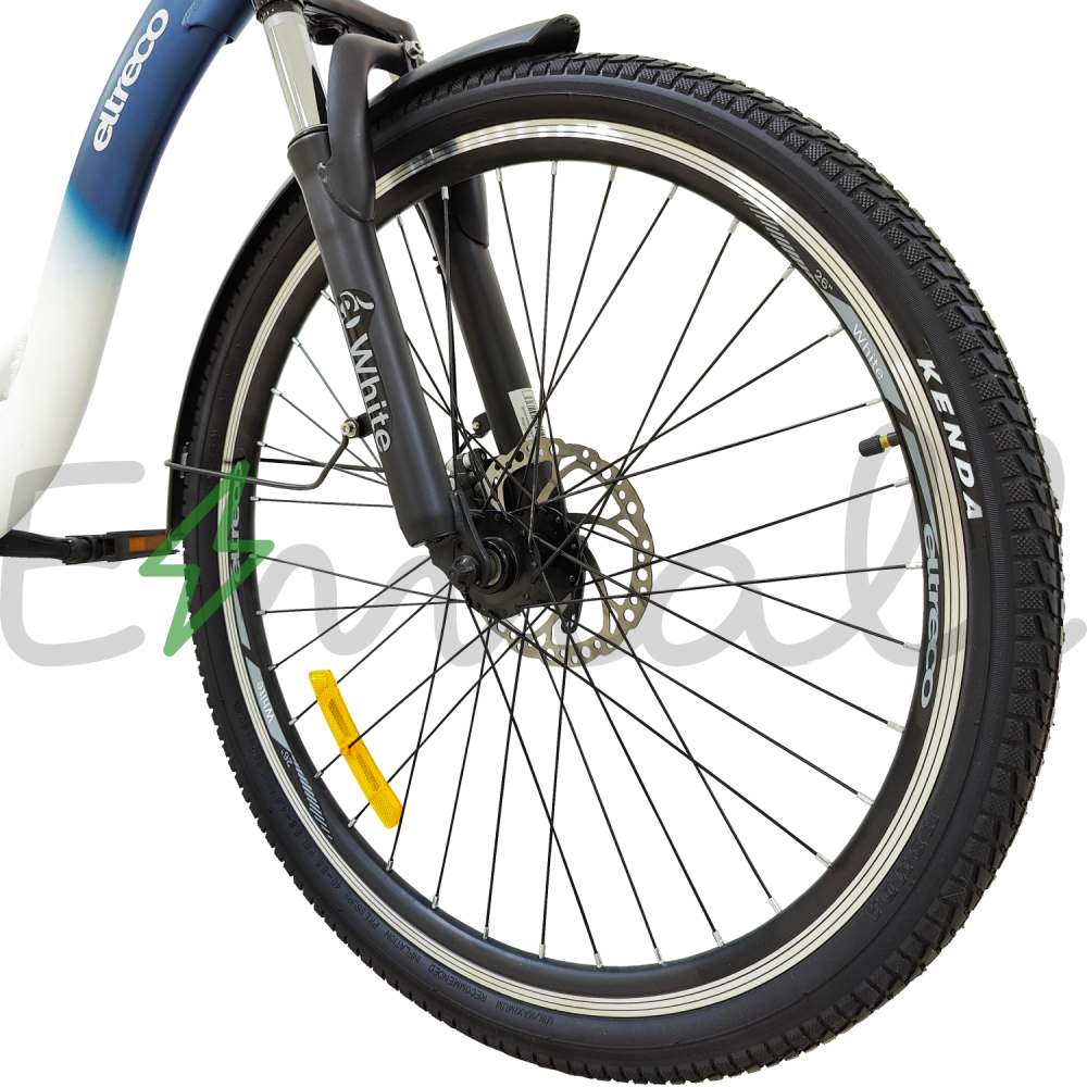 Электровелосипед велогибрид Eltreco White 250W Синий 11