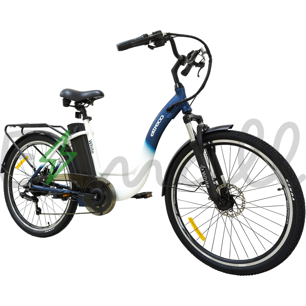 Электровелосипед велогибрид Eltreco White 250W Синий 1