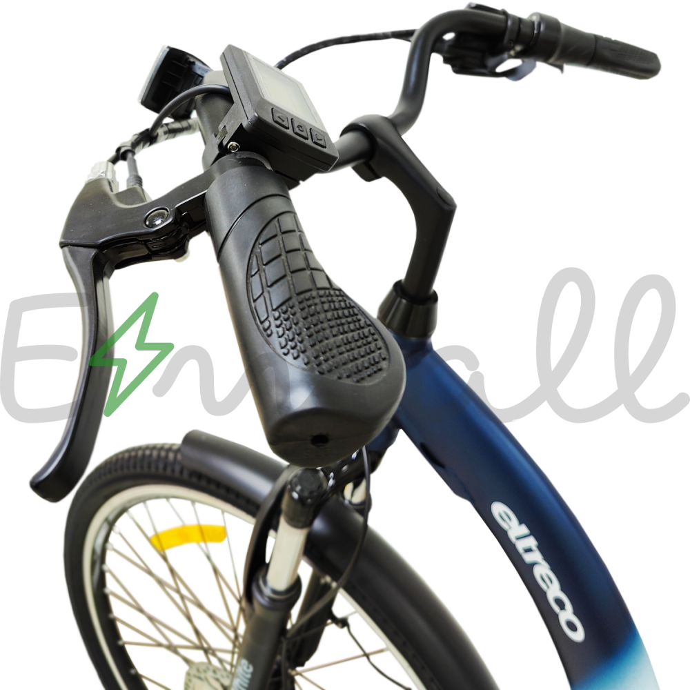 Электровелосипед велогибрид Eltreco White 250W Синий 5