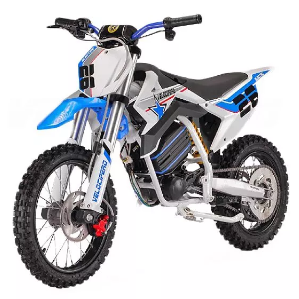 Электромотоцикл детский Velocifero KIDS BIKE 14-12 (1000W) (Blue), общий вид