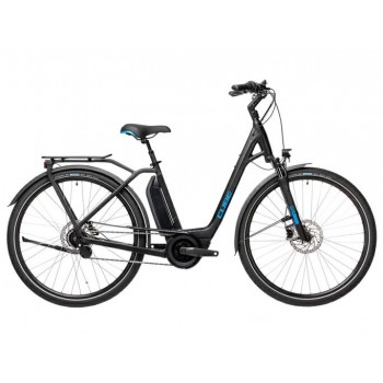 Электровелосипед Cube Town Hybrid PRO 500 черно-синий