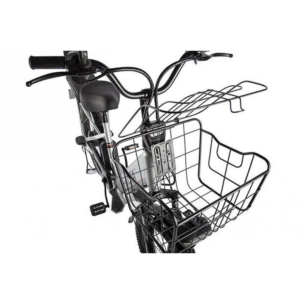 Электровелосипед велогибрид GREEN CITY e-ALFA GL темно-серый 3