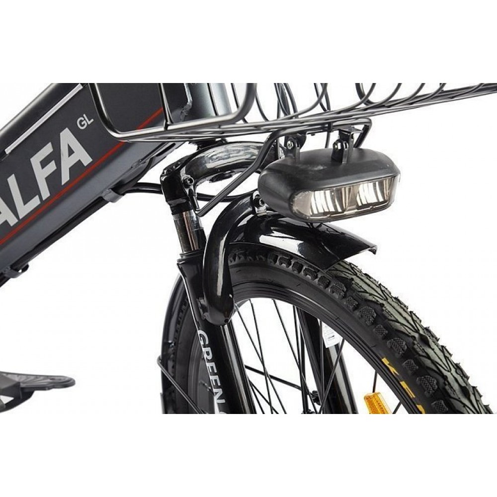 Электровелосипед велогибрид GREEN CITY e-ALFA GL темно-серый 4