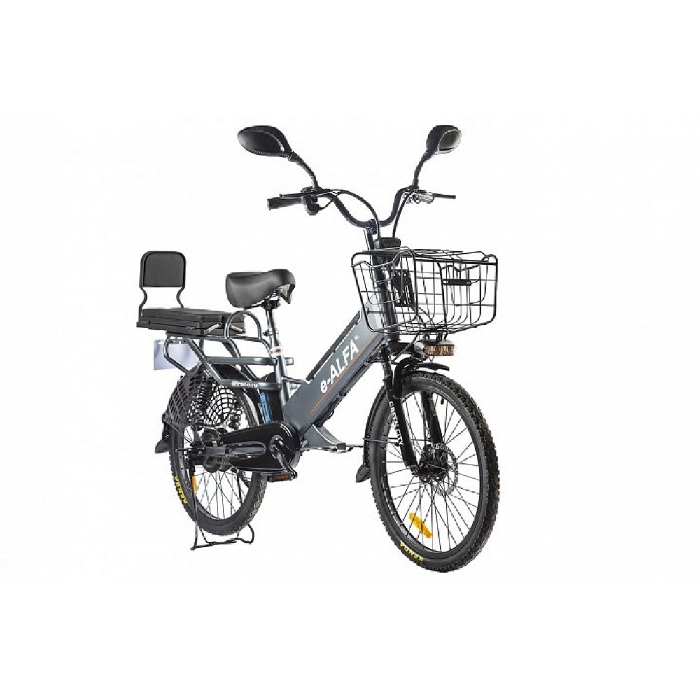 Электровелосипед велогибрид GREEN CITY e-ALFA GL темно-серый 1