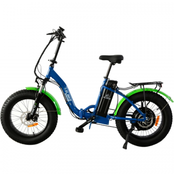 Электровелосипед Elbike Taiga 1 VIP 13 сине-зеленый