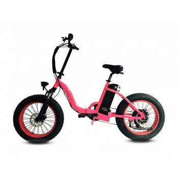 Электровелосипед электрофэтбайк El-sport bike TDN-01 500W розовый