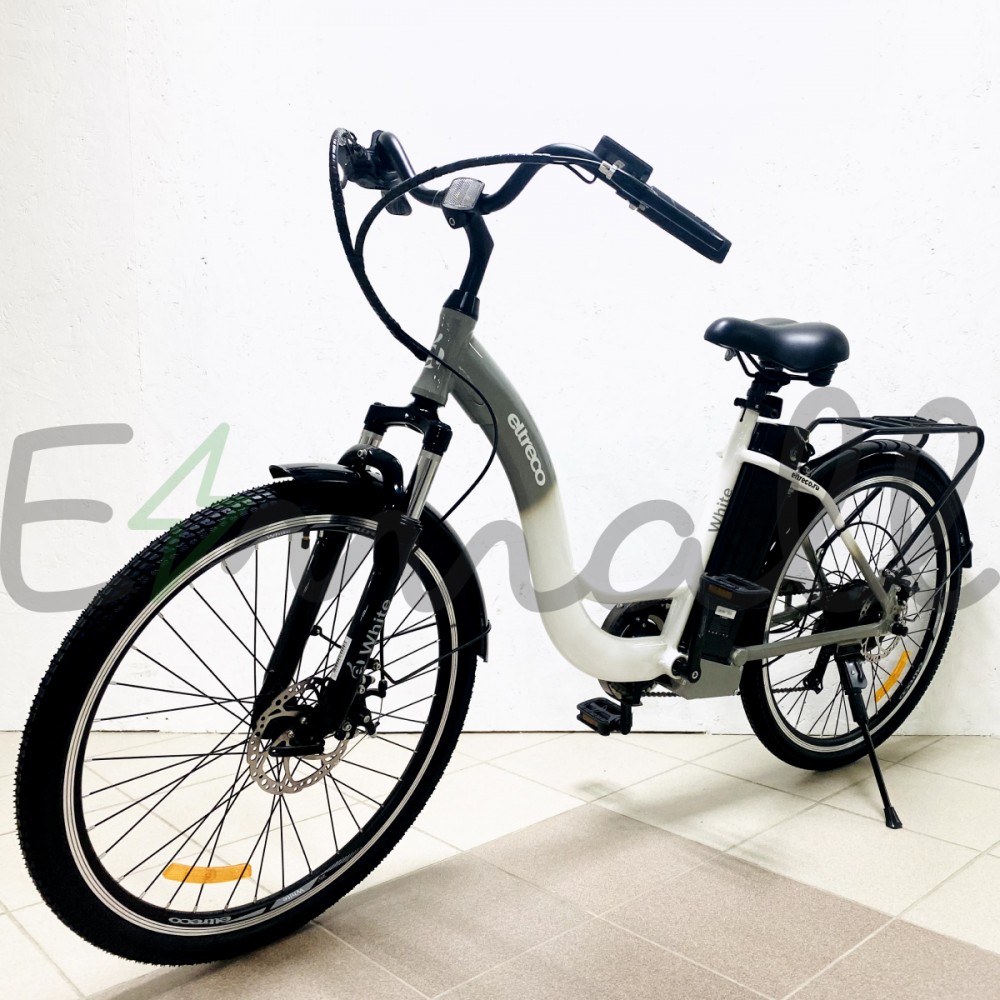 Электровелосипед велогибрид Eltreco White 250W Бело-Серый 1