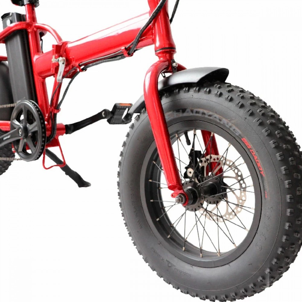 Электровелосипед электрофэтбайк складной Медведь Fold Mini 350 Красный 3