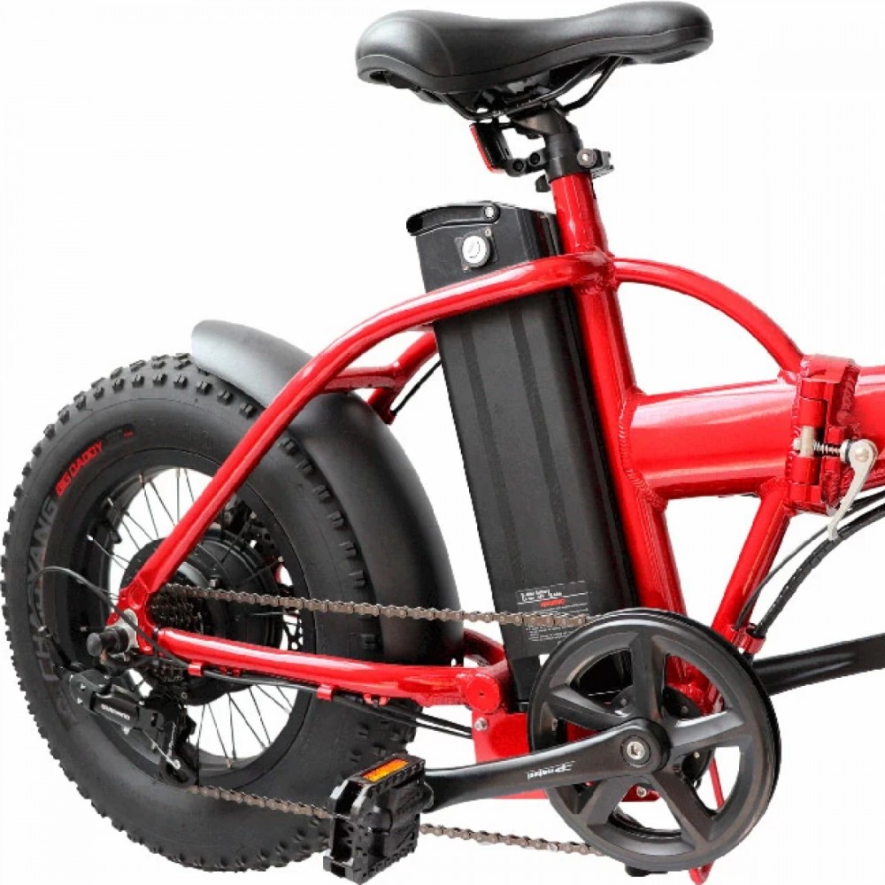 Электровелосипед электрофэтбайк складной Медведь Fold Mini 350 Красный 4