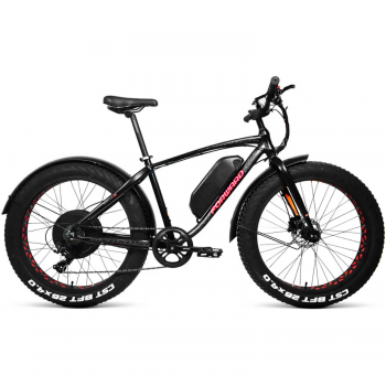 Электровелосипед электрофэтбайк Forward Bizon E-1000 Черно-красный