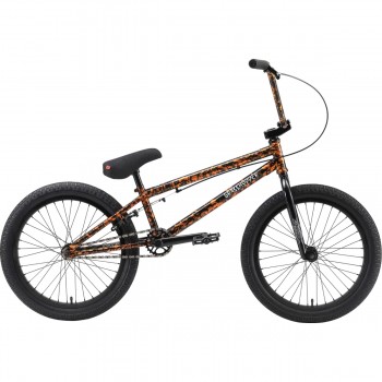Велосипед BMX Tech Team GRASSHOPPER 2022 черно-оранжевый