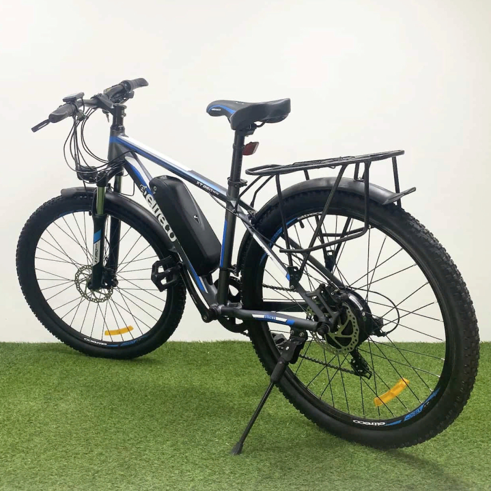 Электровелосипед велогибрид Eltreco XT 850 new (черно-синий) 3