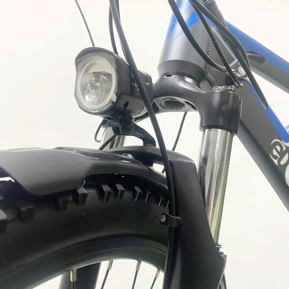 Электровелосипед велогибрид Eltreco XT 850 new (черно-синий) 4