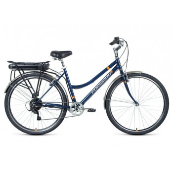 Электровелосипед Forward Omega 28 250W темно-синий