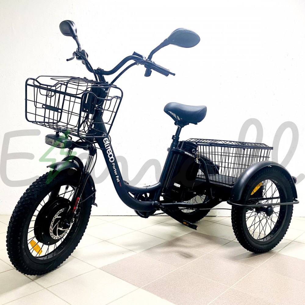 Электровелосипед электротрицикл Eltreco Porter Fat 500 Черный 1