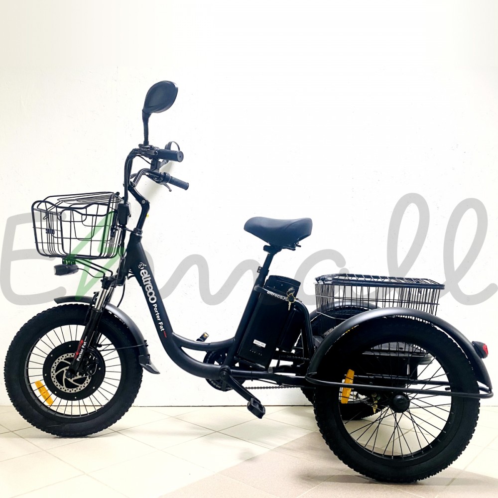Электровелосипед электротрицикл Eltreco Porter Fat 500 Черный 2