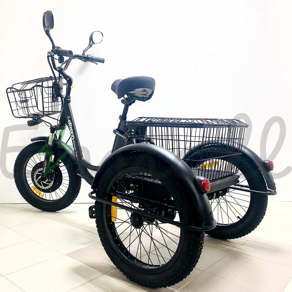 Электровелосипед электротрицикл Eltreco Porter Fat 500 Черный 3