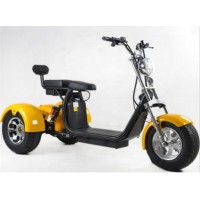 Электроскутер WS-Pro Трицикл Citycoco 2000W, 60В 20Ah Желтый