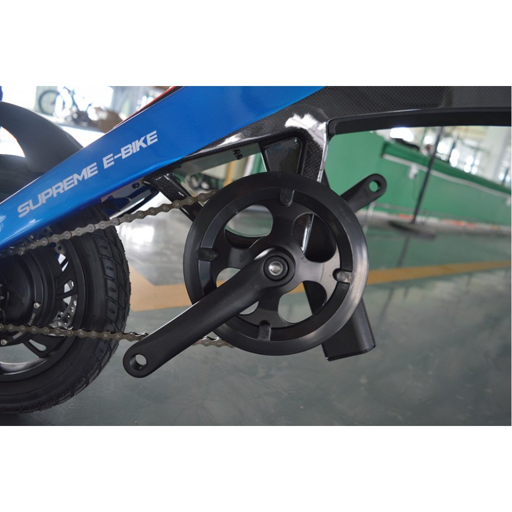 Электровелосипед GreenCamel Карбон XS (R12 250W 36V 7,8Ah LG) Carbon Синий 4