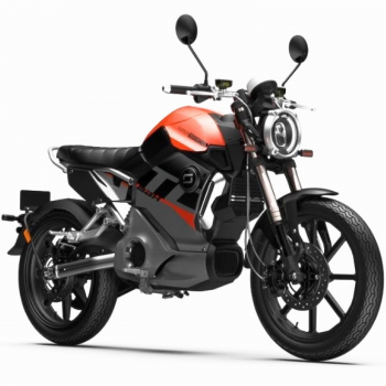 Электромотоцикл Super Soco TC Max 2021 (CBS brake) Оранжево-черный (Литые диски)