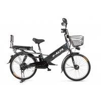 Электровелосипед велогибрид GREEN CITY e-ALFA GL 2019 Темно-серый
