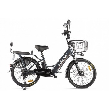 Электровелосипед Green City e-ALFA new (темно-серый)