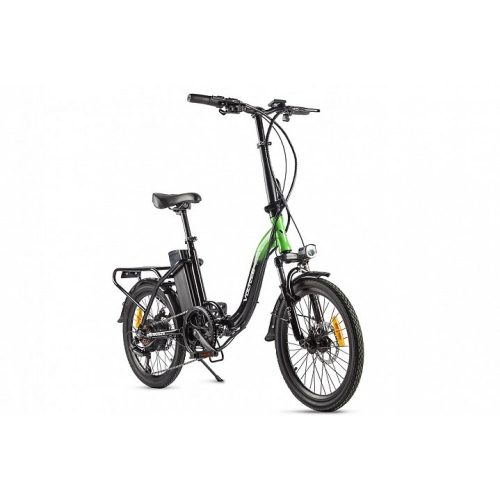 Электровелосипед Volteco FLEX черно-зеленый 1