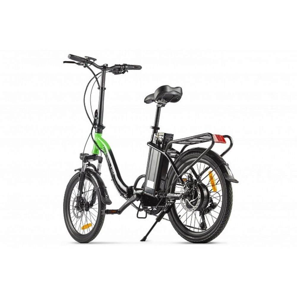 Электровелосипед Volteco FLEX черно-зеленый 2