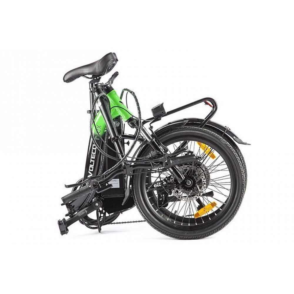 Электровелосипед Volteco FLEX черно-зеленый 3