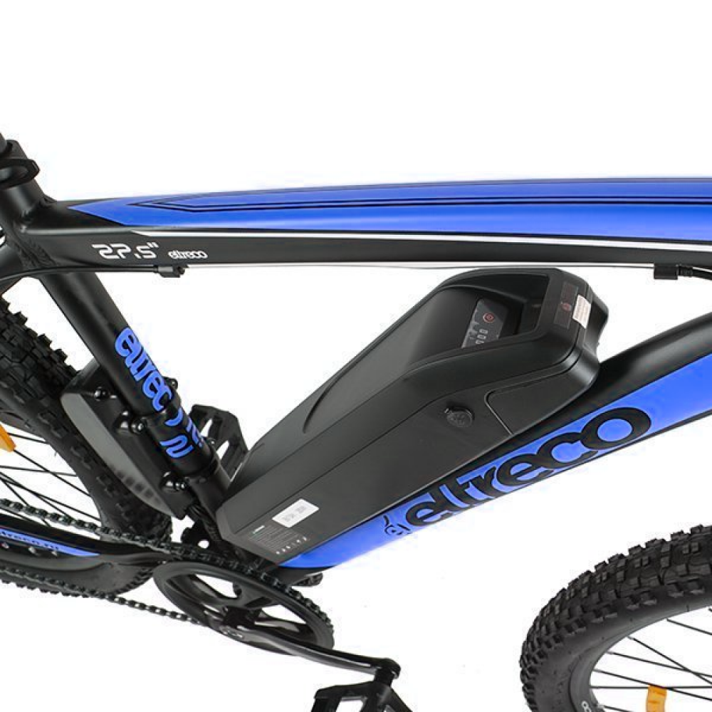 Электровелосипед велогибрид Eltreco XT 600 D черно-синий 7