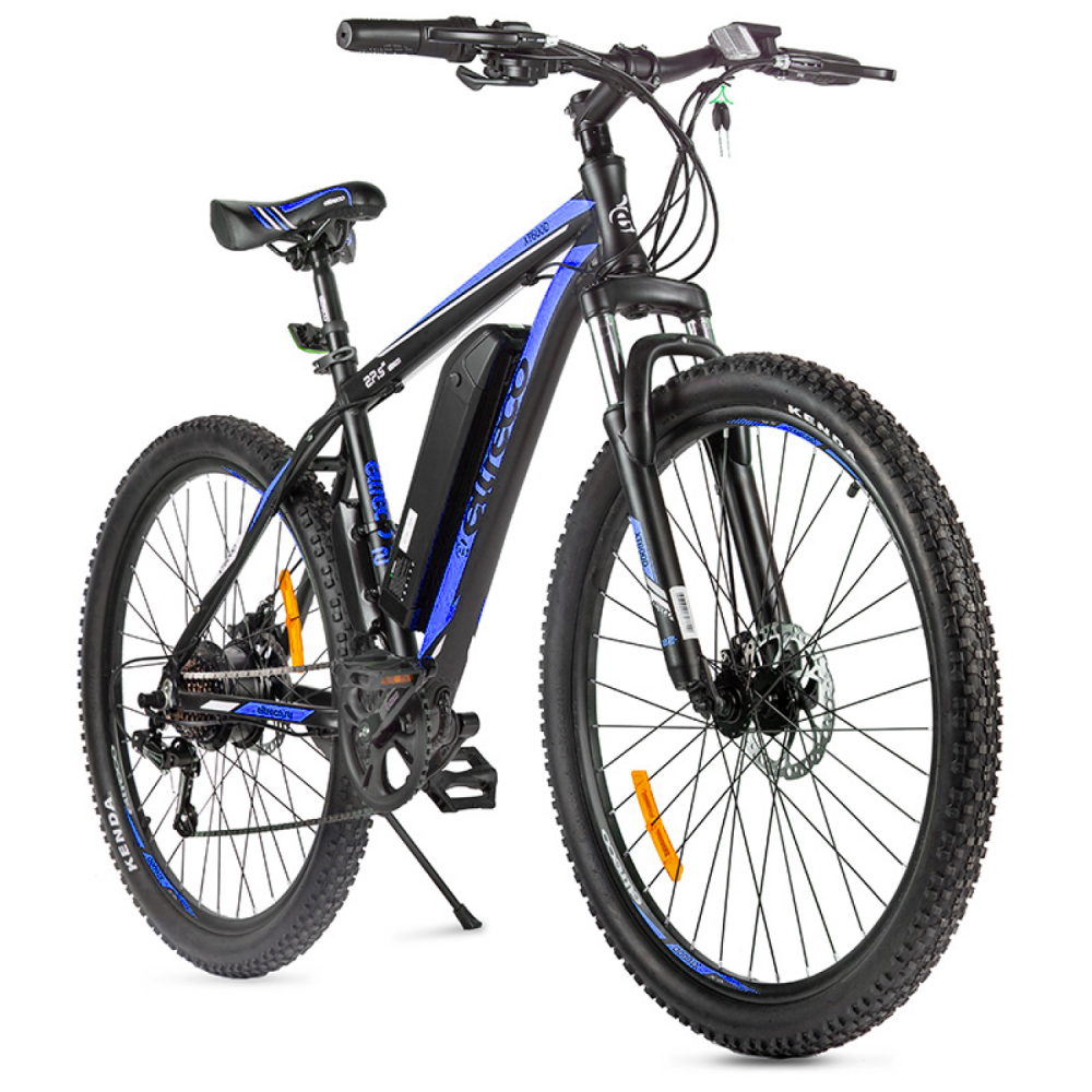 Электровелосипед велогибрид Eltreco XT 600 D черно-синий 1