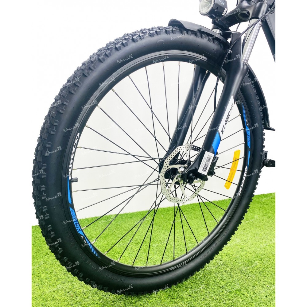 Электровелосипед велогибрид Eltreco XT 850 new (серо-синий) 11