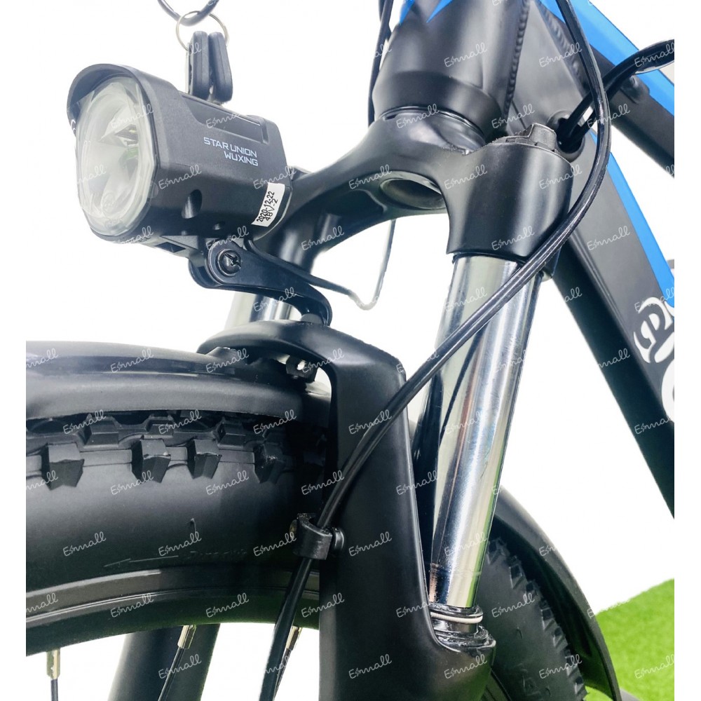 Электровелосипед велогибрид Eltreco XT 850 new (серо-синий) 9