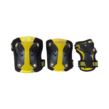 Набор защиты Tech Team Safe Fit Kids 5.0 Yellow (Желтый) Размер L