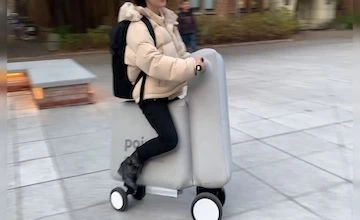 Самокат, который можно упаковать в рюкзак! Новинка из Японии. 