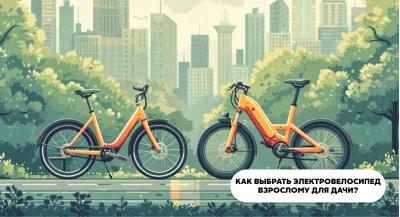 Как выбрать электровелосипед взрослому для дачи?