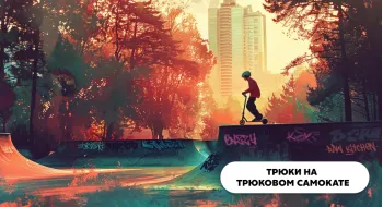Трюки на трюковом самокате