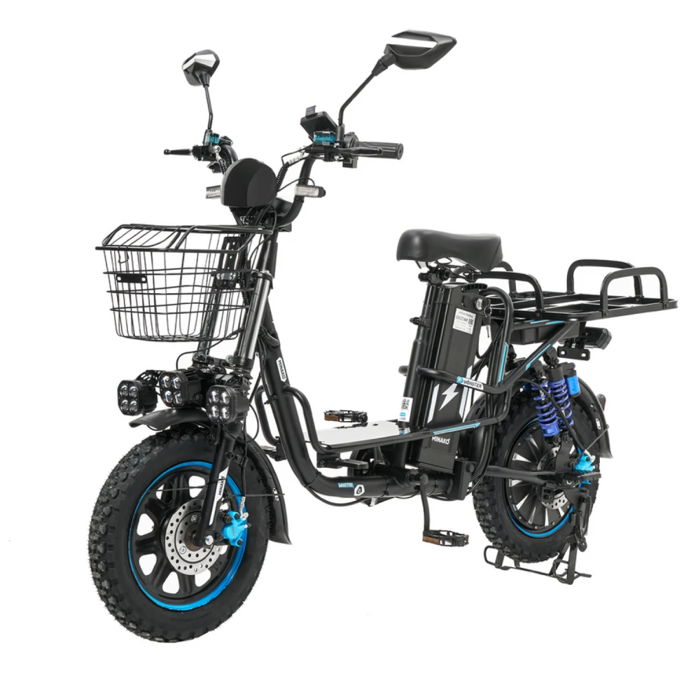 ЭлектровелосипедКолхозникMinakoMonsterProBlack60V21Ah