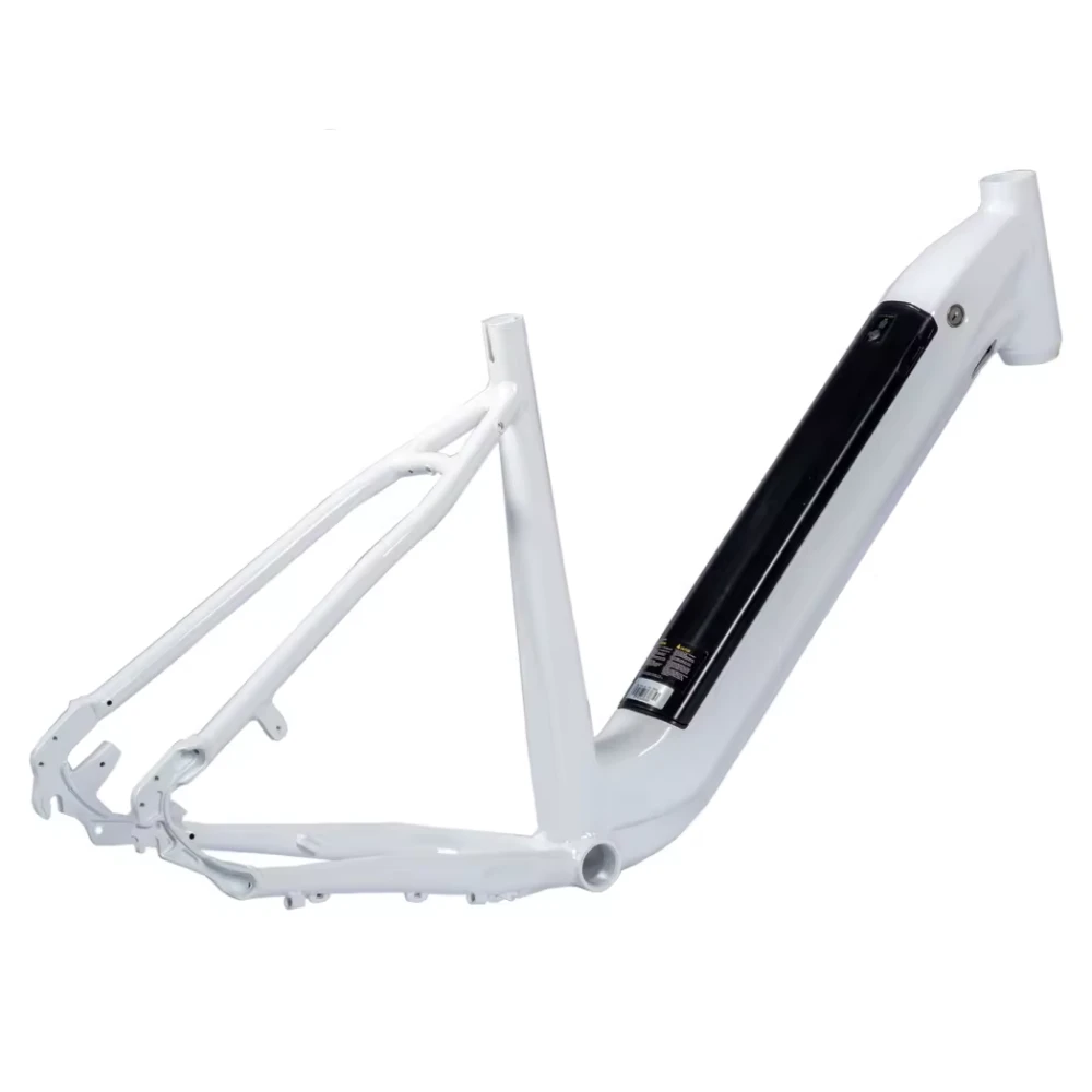 Батарея, вcтрoенная в раму электрoвелocипеда, общий вид