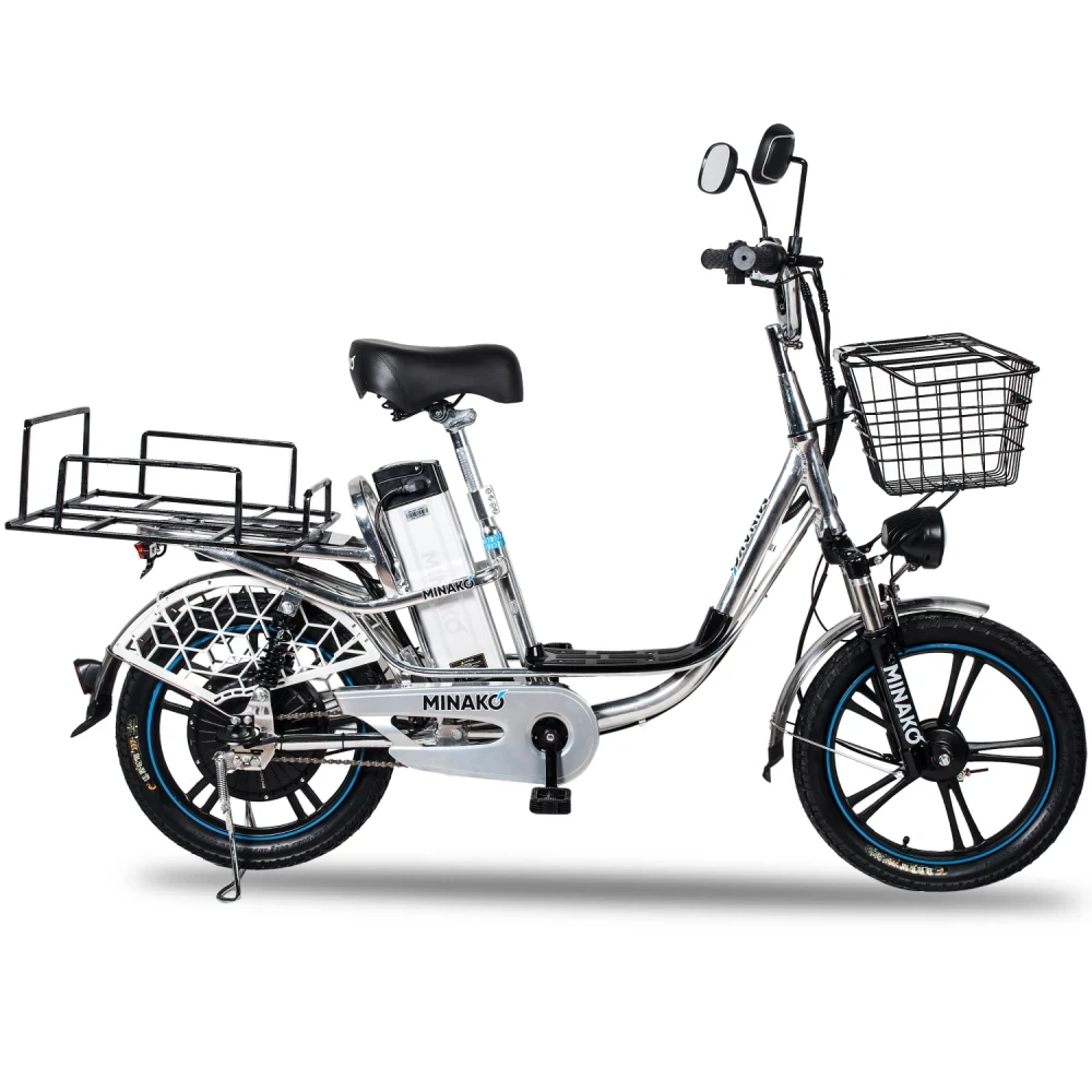 Электровелосипед Minako V8 Pro 500W 60V15Ah, вид сбоку