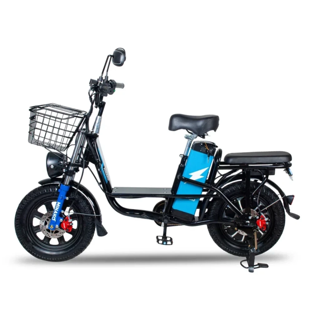 Электровелосипед Minako Monster Black, вид сбоку