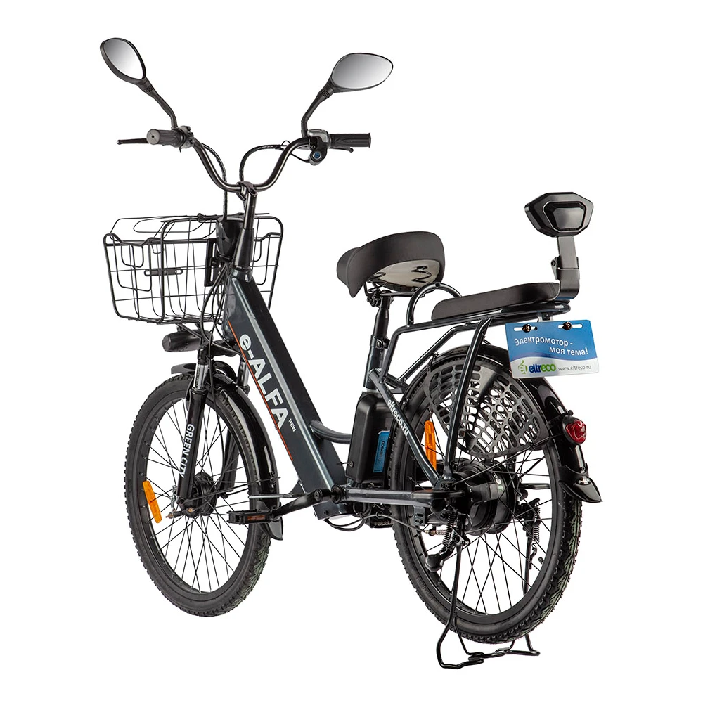 Электровелосипед Green City e-ALFA new, вид сзади