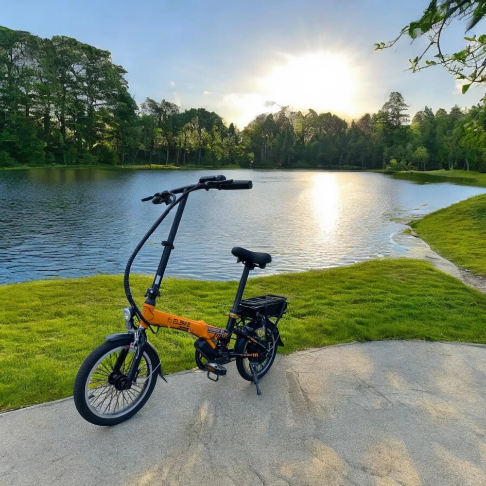 Двухколесный электровелосипед, общий вид